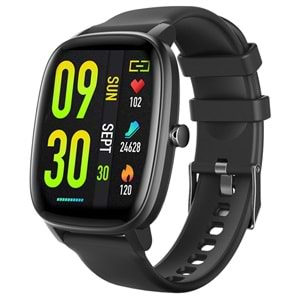 S-Link W01 DaFit Uyumlu+ Bluetooth 1.7 Ekran 200mAh Bataryalı Siyah Akıllı Saat/ Smart Watch