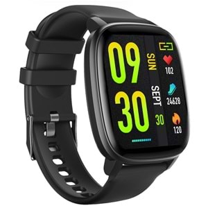 S-Link W01 DaFit Uyumlu+ Bluetooth 1.7 Ekran 200mAh Bataryalı Siyah Akıllı Saat/ Smart Watch