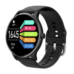 S-Link W02 DaFit Uyumlu+ Bluetooth 1.28 Ekran 200mAh Bataryalı Siyah Akıllı Saat/ Smart Watch