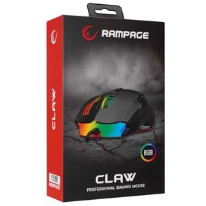 Rampage SMX-G38 CLAW Usb 7 Makro Tuşlu 7200dpi RGB Ledli Gaming Oyuncu Mouse