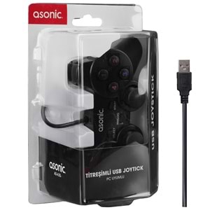 Asonic AS-A35 USB/PC/PS3 1.8M Kablolu Titreşimli Joystick