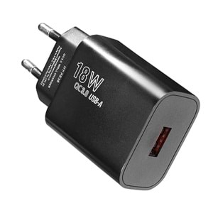 Hytech HY-XE36TB Type-C USB 3500mA Ev Şarj 18W + 2.4A Quick 3.0 Hızlı Siyah Şarj Adaptör Seti