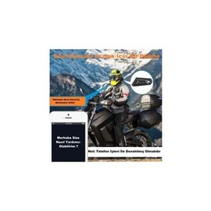 Torima BT22 Bluetooth Motosiklet Kulaklığı Intercom Siyah Motorsiklet Kulaklık