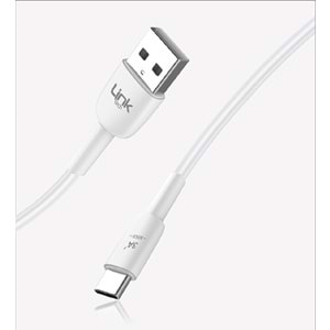 Link Tech K602 Beyaz Safe Fast 1m 3A USB-A Tip-C Şarj Kablosu