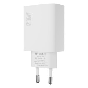 Hytech HY-XE46 Type USB-C 20W PD +USB QC 3.0 Hızlı Ev Şarj Adaptörü