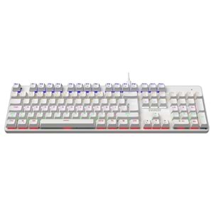 Everest KB-MK1 Lumos Beyaz USB Rainbow Aydınlatmalı Blue Switch Full Anti-Ghosting Mekanik Gaming Oyuncu Klavye
