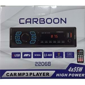 Tastech Carbon CR-2206 Blootood Usb+Sd Teyp
