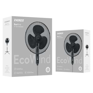 Everest FAN10 EcoWind Siyah 16