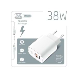 Subzero SG78 38W Usb/Pd Girişili Ligtning Fast Şarj Aleti