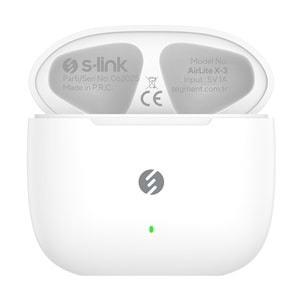 S-link AirLite X3 Beyaz TWS Bluetooth V5.3 TWS Mikrofonlu Kulaklık