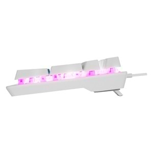 Acer eMachines EAK100 Yeşil/Beyaz USB RGB Backlight RED SWITCH Mekanik Q 100 Tuşlu Compact Gaming Klavye