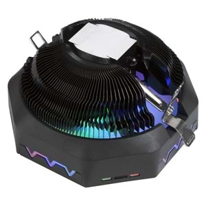 Rampage RM-C04 COOLBLADE Rainbow 58CFM LGA1851/1700/AM5 Uyumlu Hava Soğutmalı CPU Fan