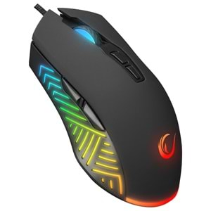 Rampage FITMENT KM-GX7 Gökkuşağı Aydınlatmalı Siyah USB Gaming Combo Mouse + Mousepad + Kulaklık Q Gaming Klavye +