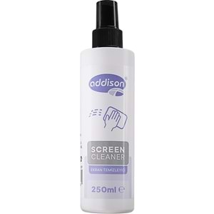 Addison 300871 Ekran Temizleyici Sprey 250ml + Mikrofiber Bez