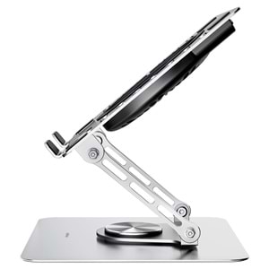 Addison AD-RC35 360 Derece Dönebilen Fanlı RGB Işıklı Ayarlanabilir Metal Laptop Stand