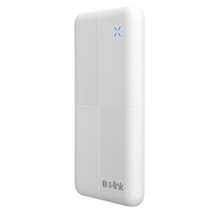 S-link IP-G12N 10000mAh Micro+Usb+ Type-C Giriş+Çıkış Beyaz. Taşınabilir Pil Şarj Cihazı Powerbank
