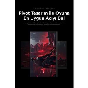 Rampage MIRACLE MC27RQ180 27'' 180Hz 1ms Fast IPS QHD 2K HDR Freesync Pivot PC Flat Oyuncu Monitörü