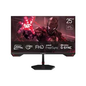 Rampage CRIMSON CR25R180 25'' 200Hz 0.5ms CSOT FAST IPS FHD Freesync/G-Sync PC Flat Oyuncu Monitörü