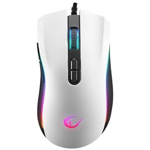 Rampage SMX-R44 V2 Makrolu Beyaz 12800 DPI RGB Ledli 80 Million Huano Switch Gaming Oyuncu Mouse