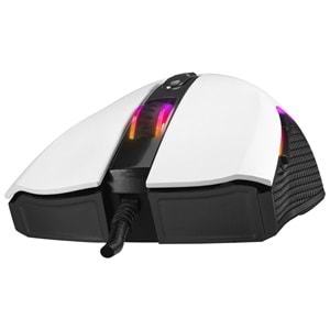 Rampage SMX-R44 V2 Makrolu Beyaz 12800 DPI RGB Ledli 80 Million Huano Switch Gaming Oyuncu Mouse