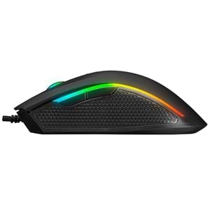 Rampage SMX-R44 V2 Makrolu Siyah 12800 DPI RGB Ledli 80 Million Huano Switch Gaming Oyuncu Mouse
