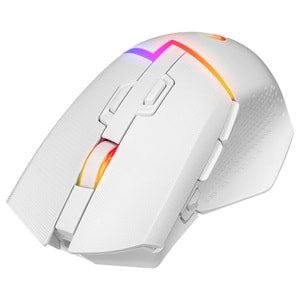 Rampage DROP M3 V2 24000 DPI 3311 Sensor Beyaz RGB Şarjlı Kablosuz 80 Milyon Huano Switch Gaming Oyuncu Mouse