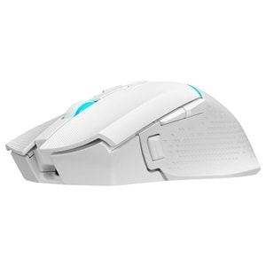 Rampage DROP M3 V2 24000 DPI 3311 Sensor Beyaz RGB Şarjlı Kablosuz 80 Milyon Huano Switch Gaming Oyuncu Mouse