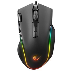 Rampage SMX-G72 GREEDY V2 8 Tuşlu Double Click Real RGB Ledli Makrolu 12800 DPI Gaming Oyuncu Mouse