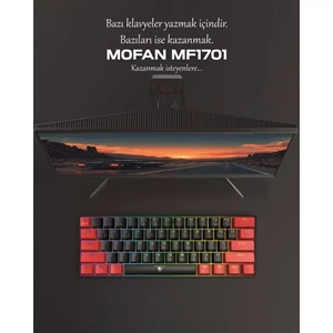 MOFAN MF1701BR wired keyboard - Kırmızı-Beyaz
