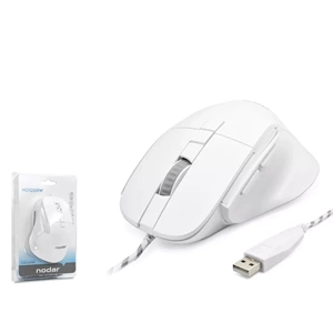NODAR ND1209W Gaming Mouse - Siyah-Beyaz