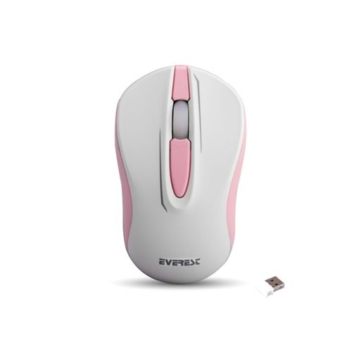 Everest Dlm-380 Beyaz/Pembe Optik Kablosuz Mouse