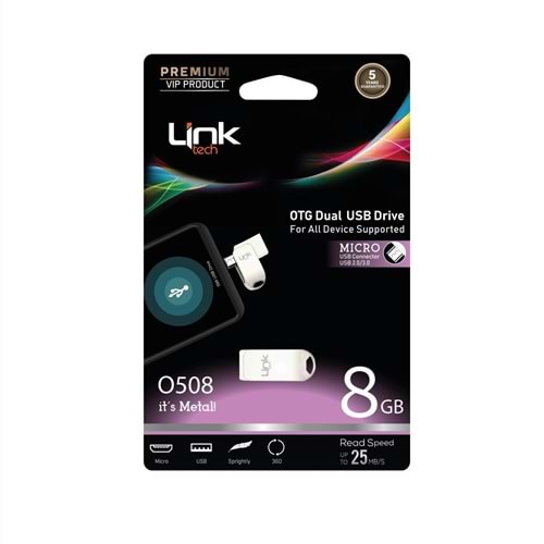 Link Tech Pro 8 Gb Micro Otg Flash Bellek