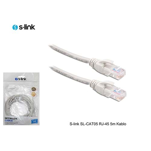 S-Link Sl-Cat05 Rj-45 5M Kablo