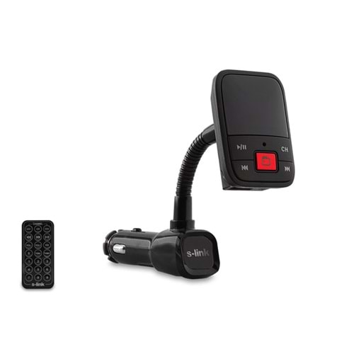 S-Link Sl-Fm65 Sd/Usb Destekli + 2.1A Usb Şarj Portlu Fm Transmitter