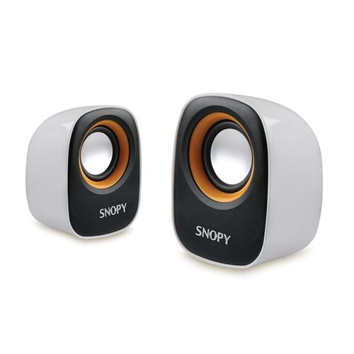 Snopy Sn-120 2.0 Beyaz/Sarı Usb Speaker