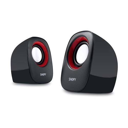 Snopy Sn-120 2.0 Siyah/Kırmızı Usb Speaker
