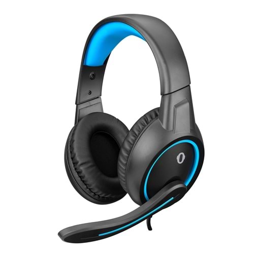 Snopy Sn-Gx1 Ergo Siyah/Mavi 3,5Mm Gaming Oyuncu Mikrofonlu Kulaklık