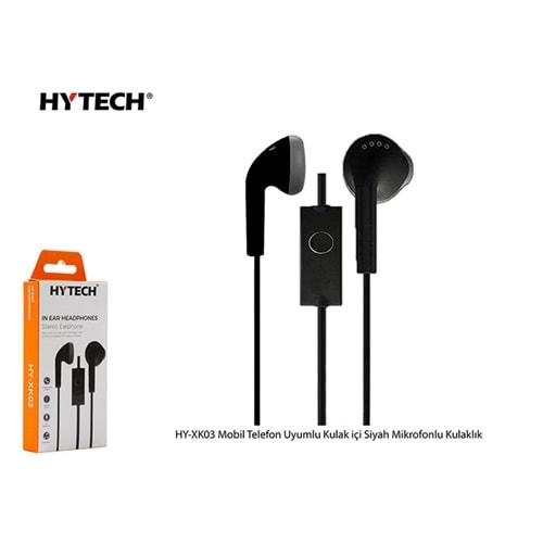 Hytech HY-XK03 Mobil Telefon Kulak içi Siyah