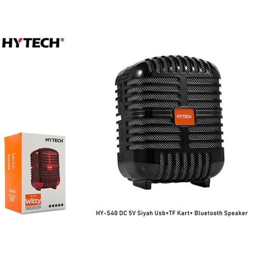 Hytech HY-S40 Siyah Usb+TF Kart DC 5V Bluetooth Speaker