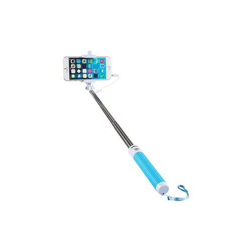 Addison AD-S33 Kablolu Beyaz/Mavi Selfie Çekim Çubuğu