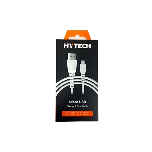 Hytech HY-XTK10 2.4A Micro Usb 1m Beyaz Hızlı Şarj Kablosu