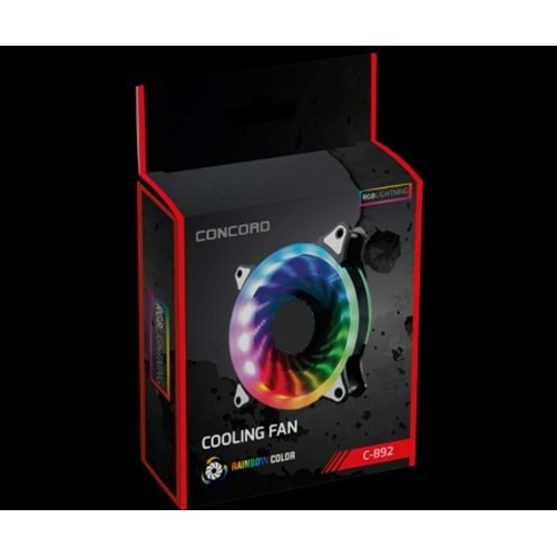 Concord C-892 12cm RGB Hydraulic Kasa Fanı