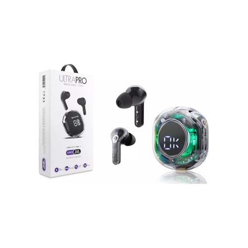 Subzero Ultrapro SW82 Kulak İçi Tws Bluetooth Kulaklık Led Göstergeli Wireless V5.3 Siyah/Beyaz