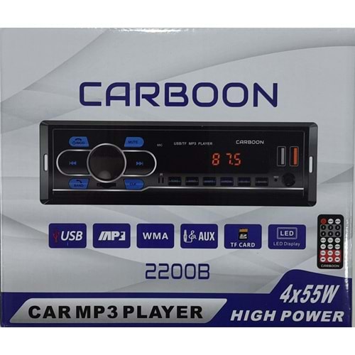 Tastech Carbon CR-2200 Blootood Usb+Sd Teyp