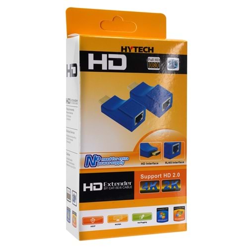 Hytech HY-HDX61 HDMI Extender CAT6 30m Uzatıcı