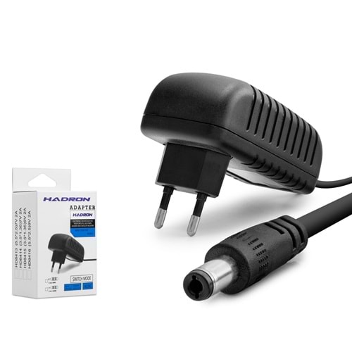 HADRON HD8416 9V 2A 18W Modem / Router Adaptörü - 5.5x2.5mm - Siyah