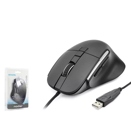 NODAR ND1209W Gaming Mouse - Siyah-Beyaz