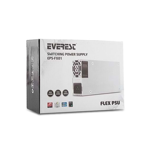 Everest EPS-FX01 Real 200W Peak 250W 4cm Fan 2* SATA 2* IDE FlexPower Supply