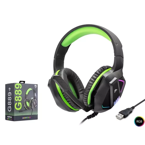 MOFAN G889 Surround Gaming Kulaklık USB 7.1 RGB - Siyah