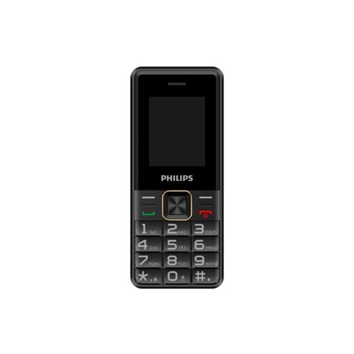 Philips E6105 4G Çift Sim Kartlı Tuşlu Cep Telefonu Siyah
